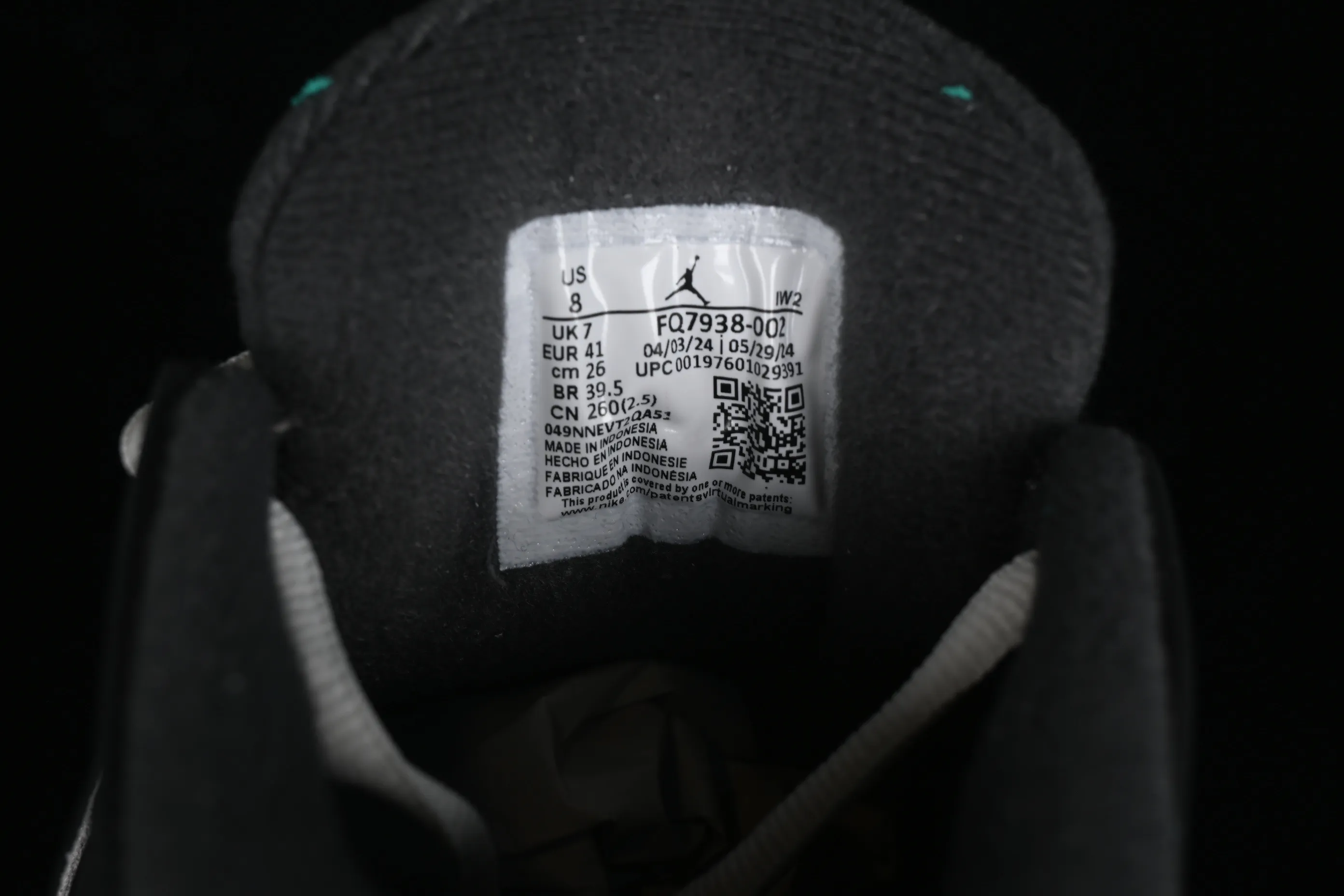 All categories Air Jordan Jordan series basketball shoes Air Jordan 4 Air Jordan 4 "Remastered" AJ4 Joe 4 black gray FQ7938-002